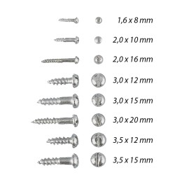 Bolle Gleuf Schroeven Verzinkt (100 stuks)